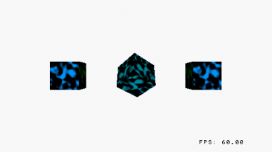 A VRAM image dump of a simplex noise demo scene being rendered from the PSP SDK.