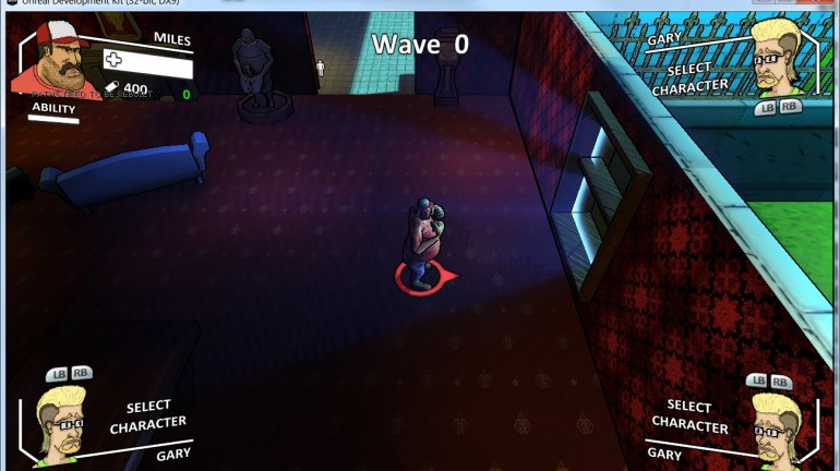 An in-game screenshot of one of the playable in-game characters, Miles.