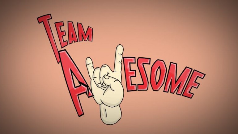 The logo for the team behind the game, "Team Awesome". This was used as part of our game's splash screen and for a lot of marketing material that we produced around the game.