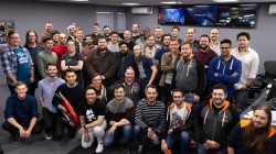 An up-to-date picture of the team from Splash Damage credited working on Halo: Master Chief Collection.