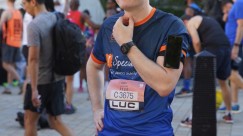 Before the ASICS London 10K - A picture of myself (Luc Shelton) pondering for a brief moment, before running the ASICS London 10K for Special Effect.