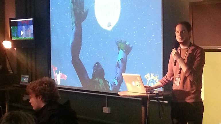 Dr. Necro was demonstrated to the public at Game City Nights, and was available to play at one of the tables at the venue.